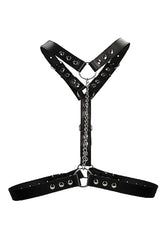 Twisted Bit Black Leather Harness Cuffs and Restraints